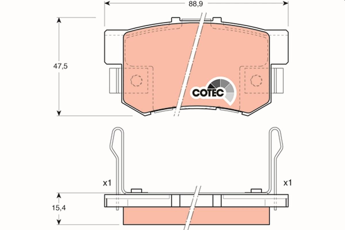 Set placute frana