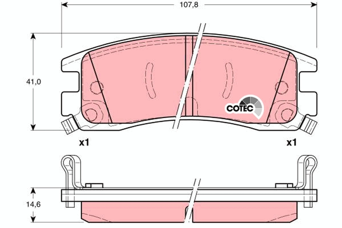 Set placute frana