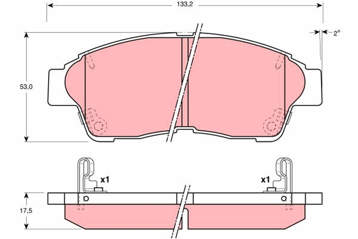 Set placute frana