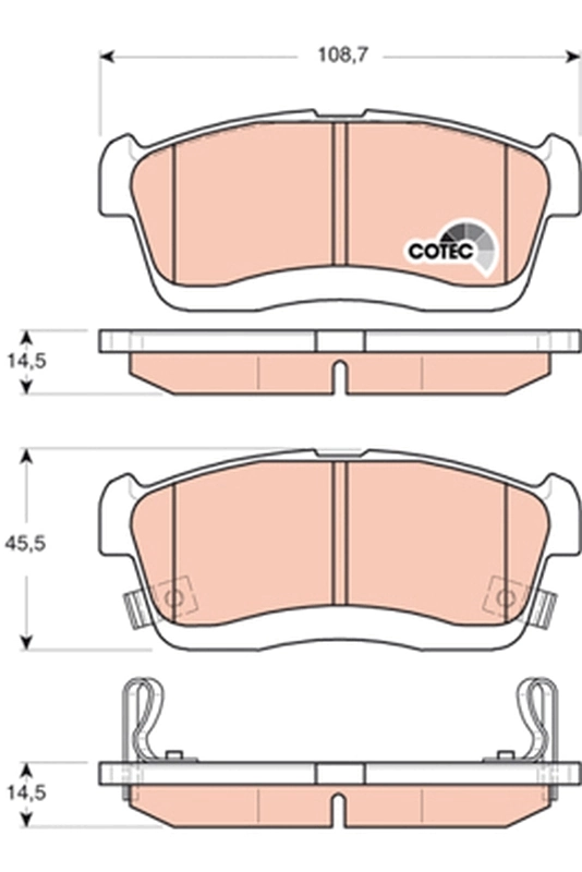 Set placute frana