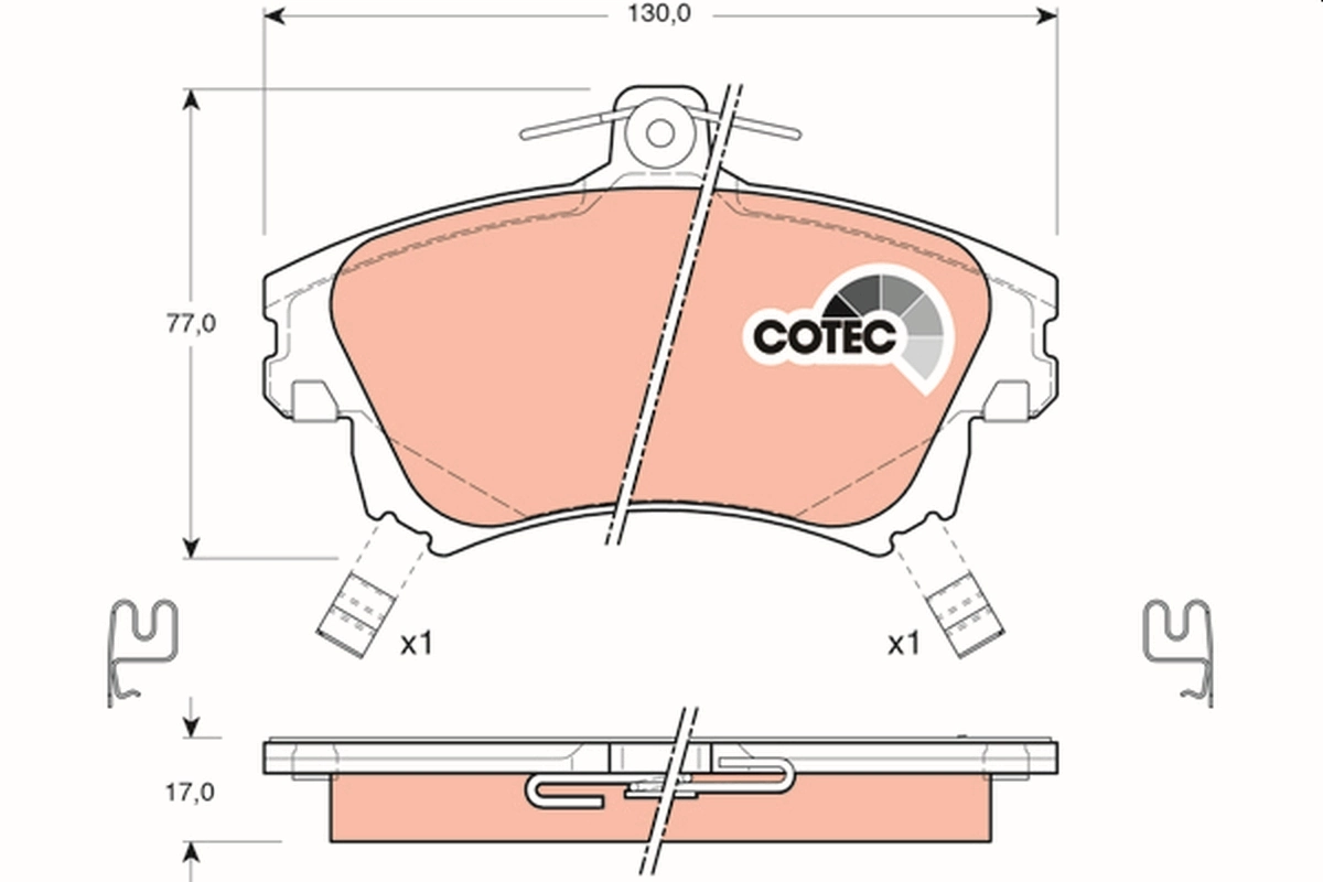 Set placute frana