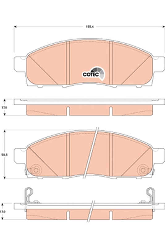 Set placute frana