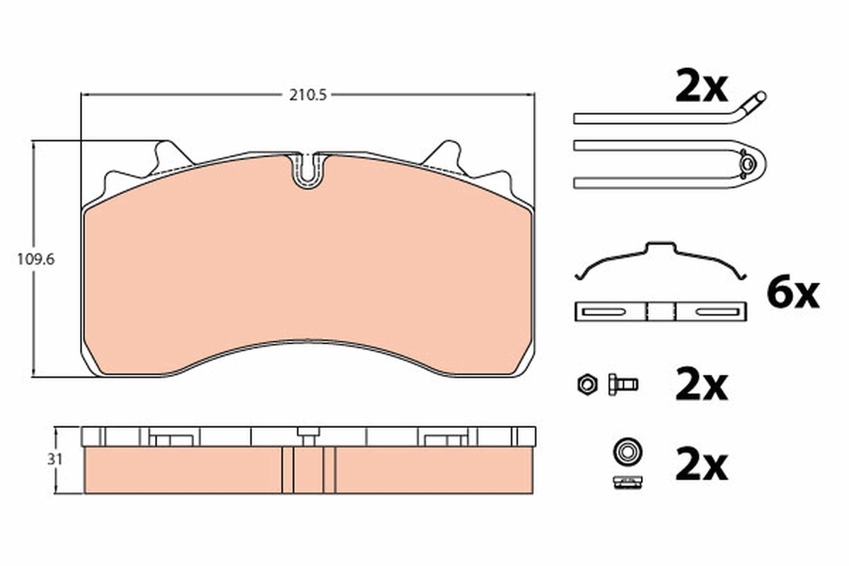 Set placute frana