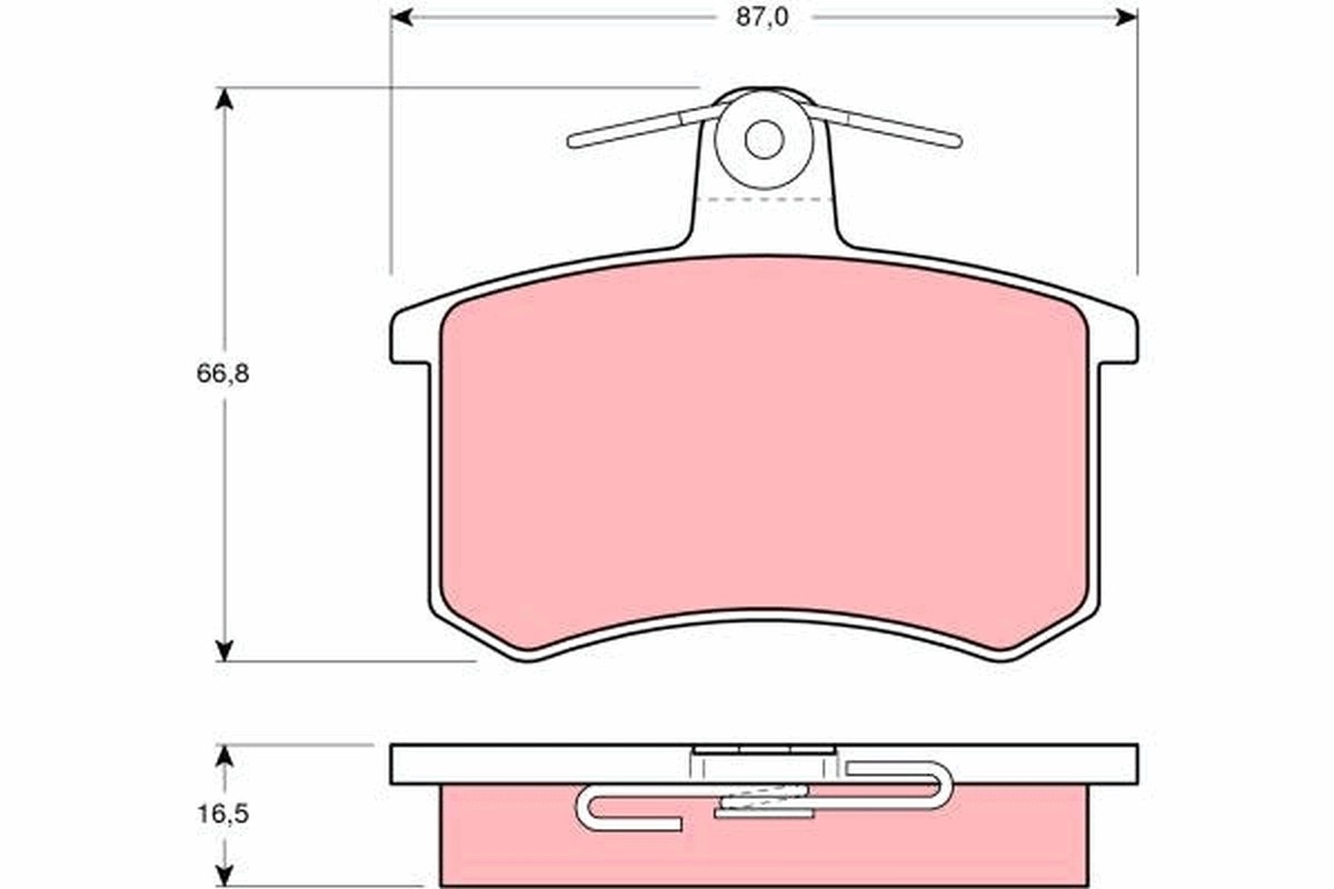 Set placute frana