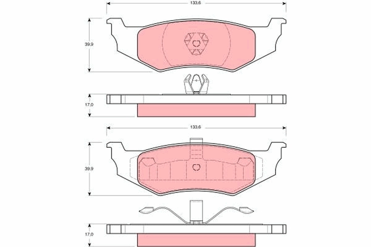 Set placute frana