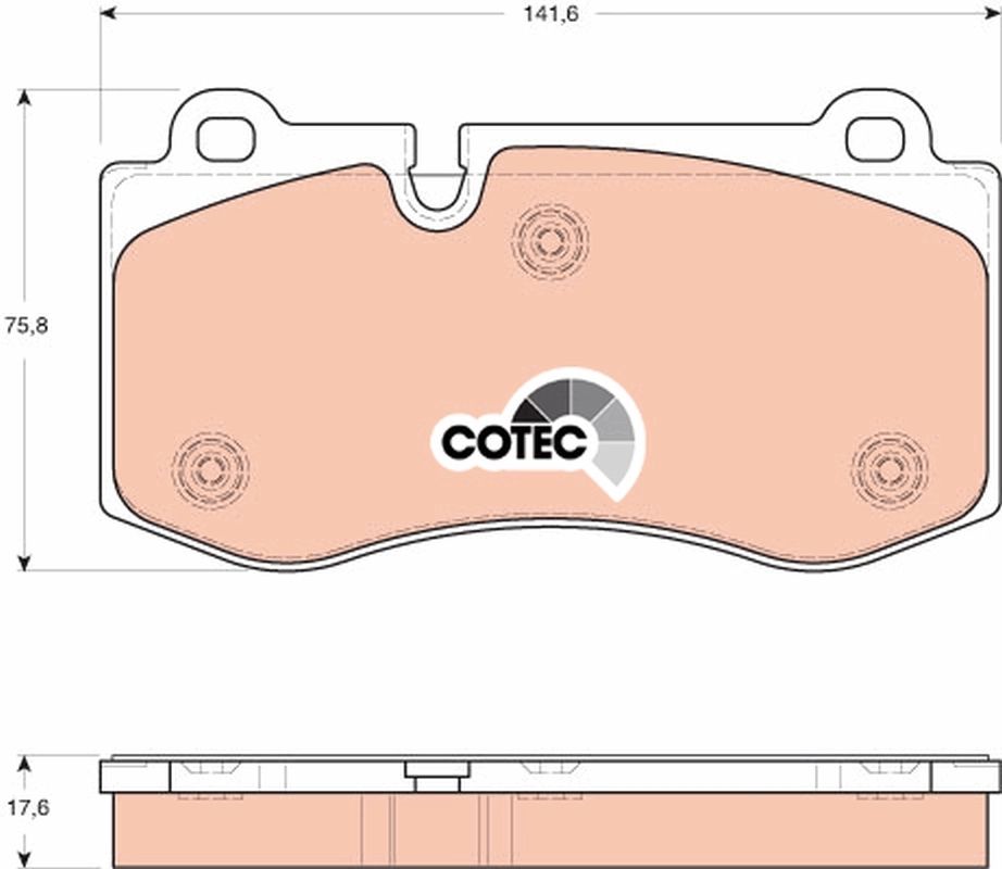 Set placute frana