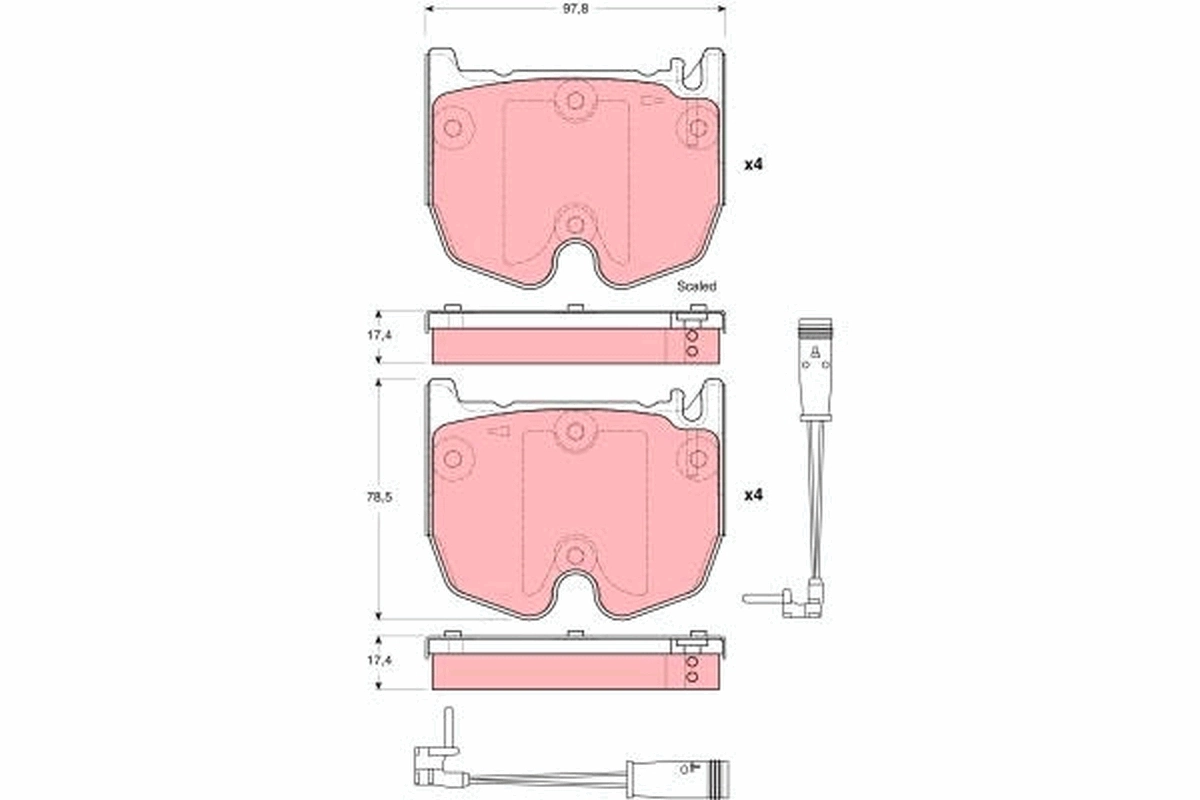 Set placute frana