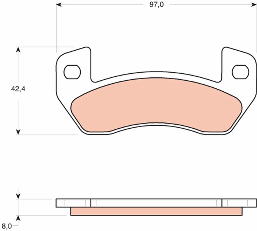 Set placute frana