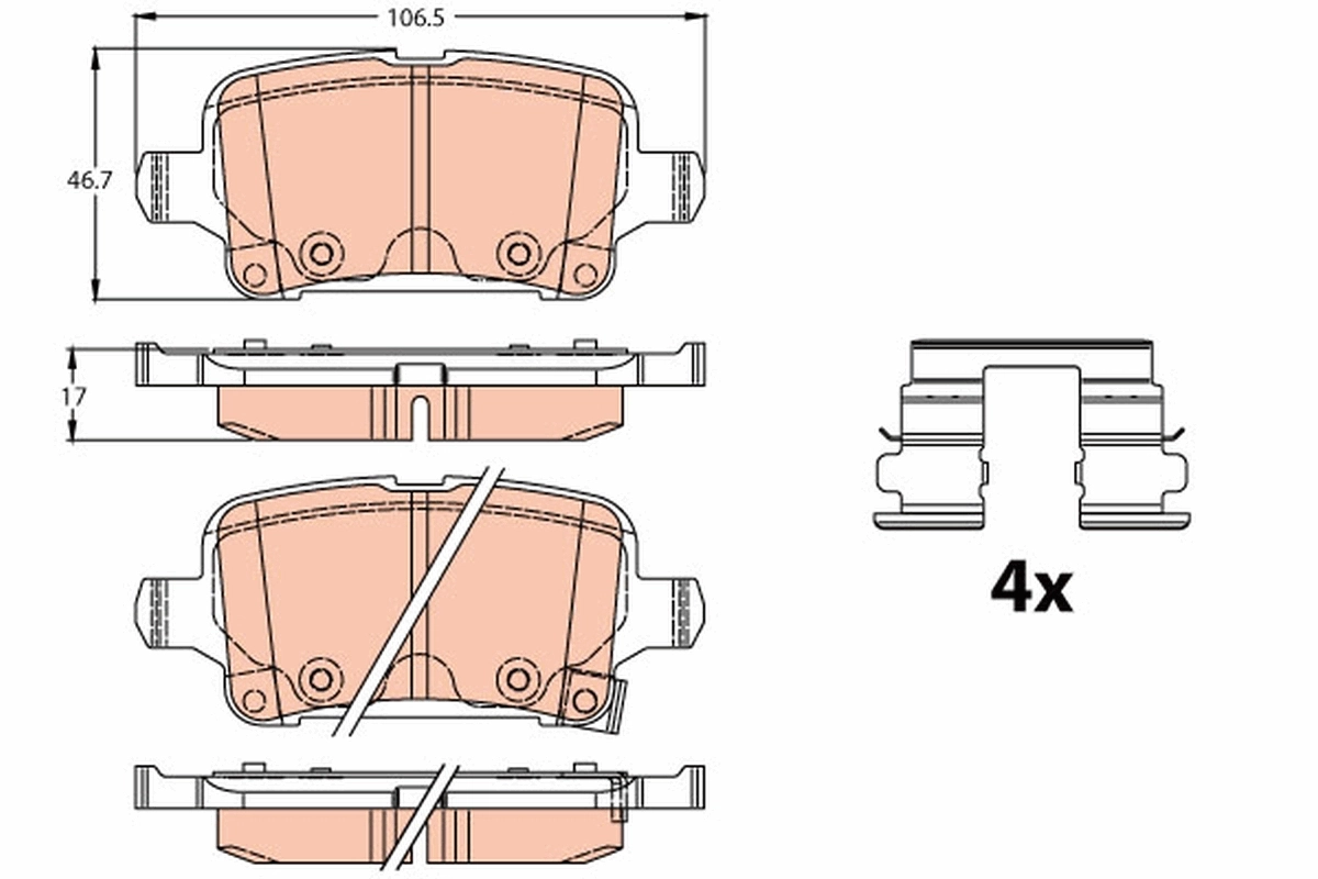 Set placute frana