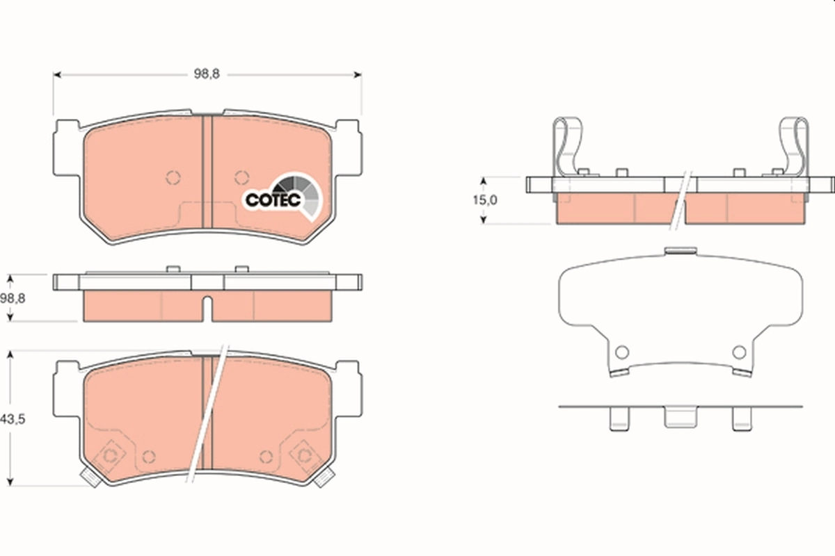 Set placute frana