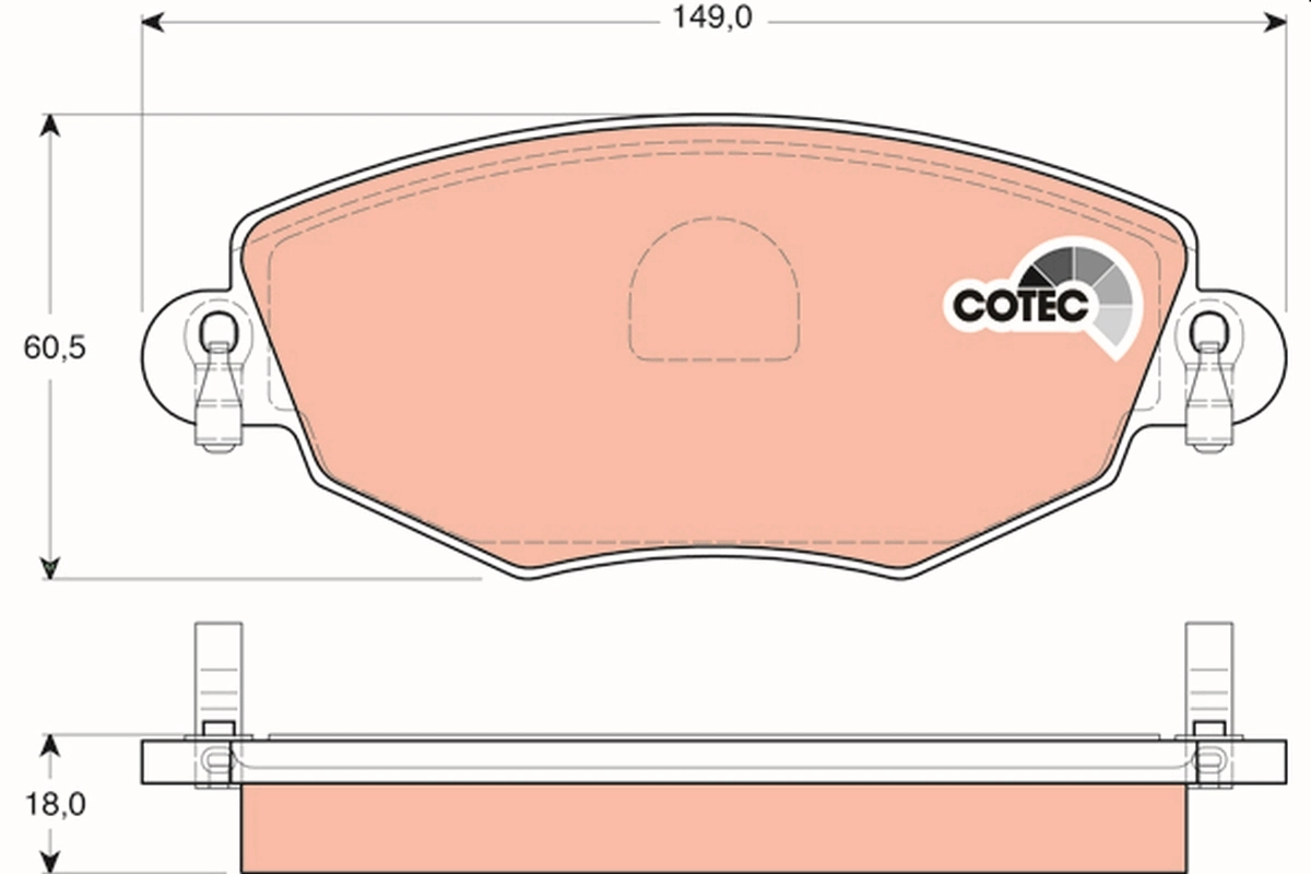 Set placute frana