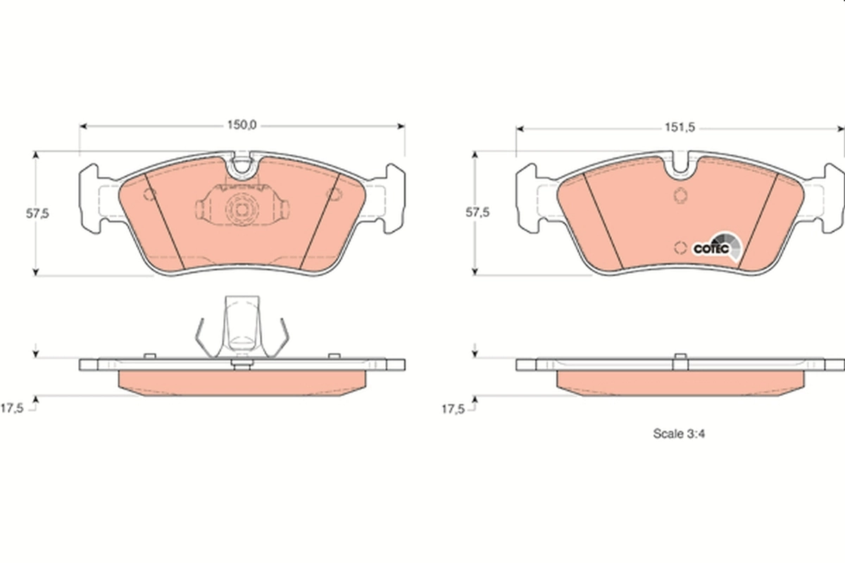Set placute frana