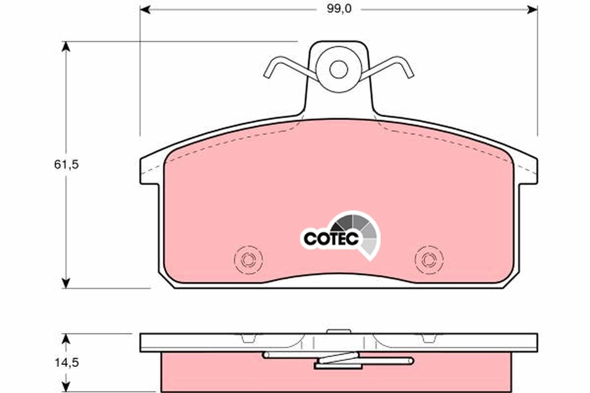 Set placute frana