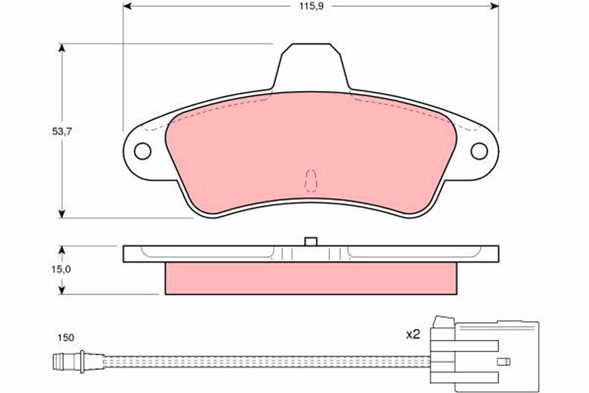 Set placute frana