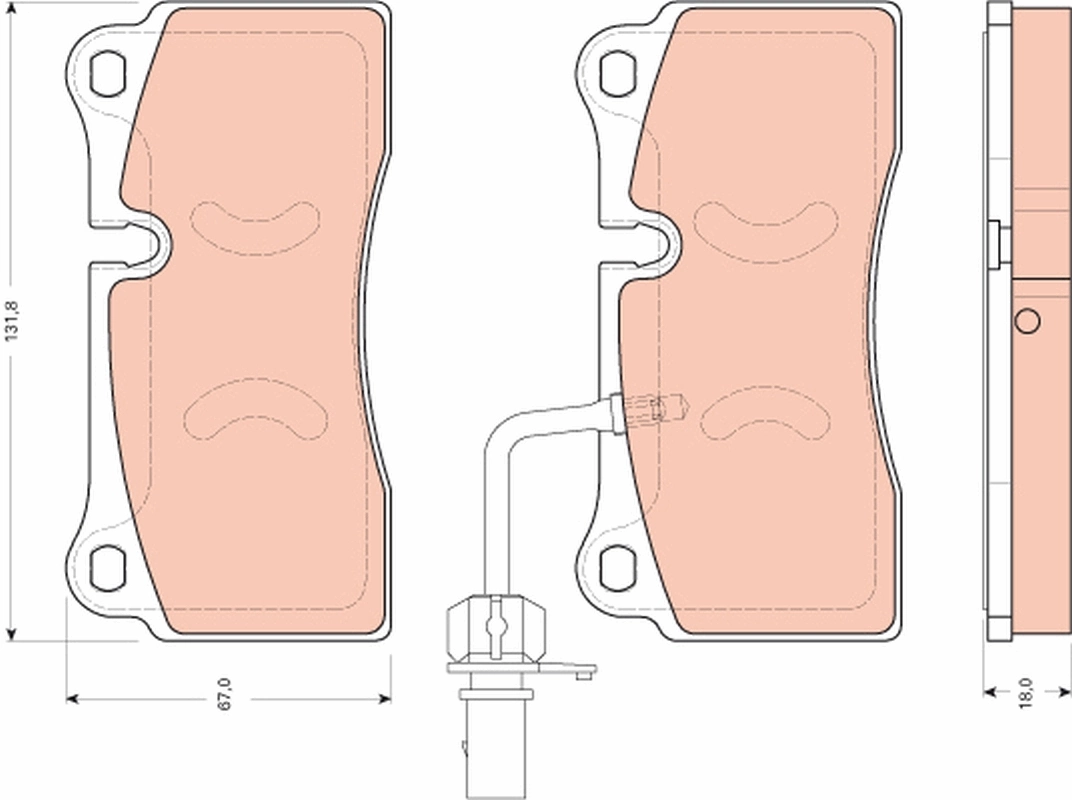 Set placute frana