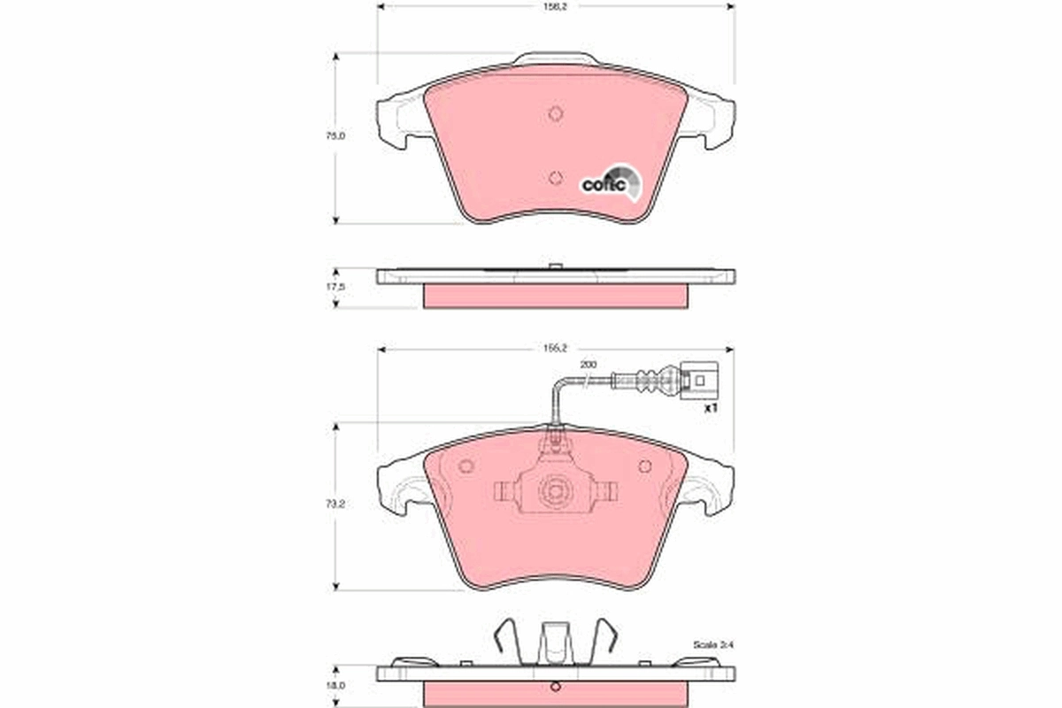 Set placute frana