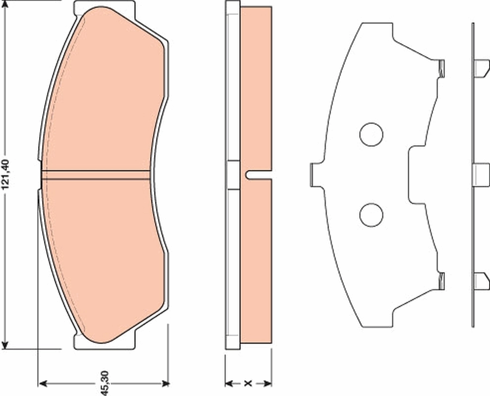 Set placute frana