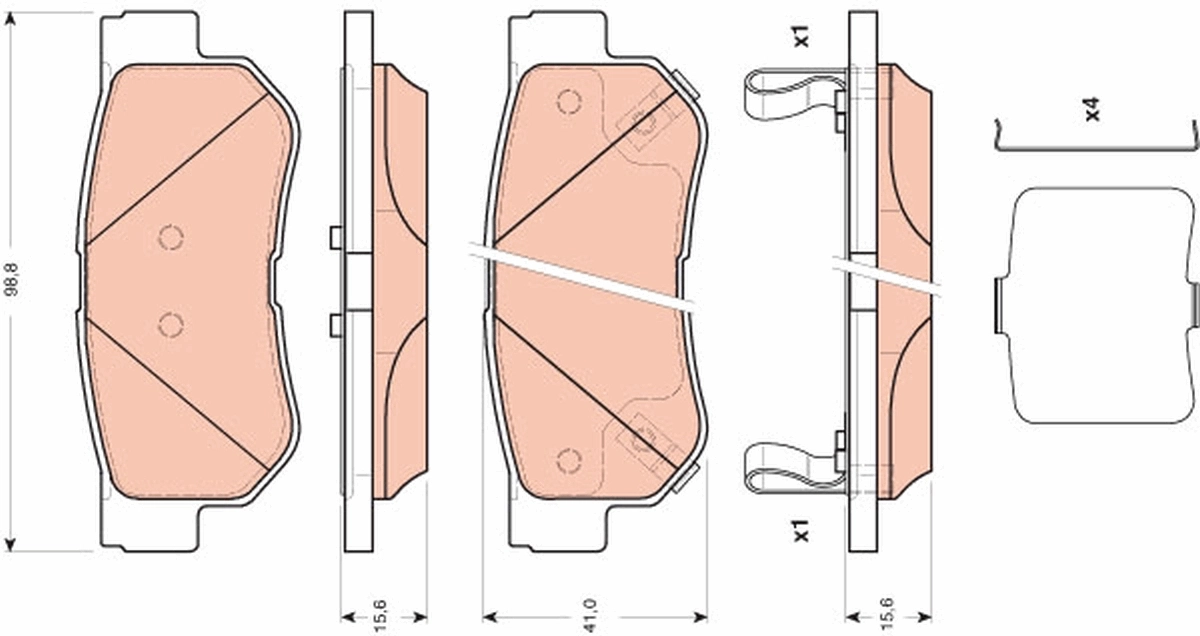 Set placute frana