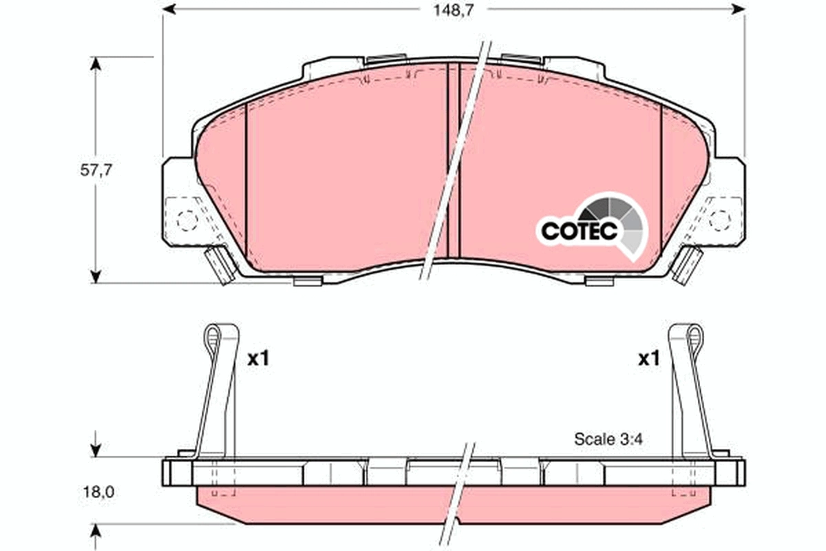 Set placute frana