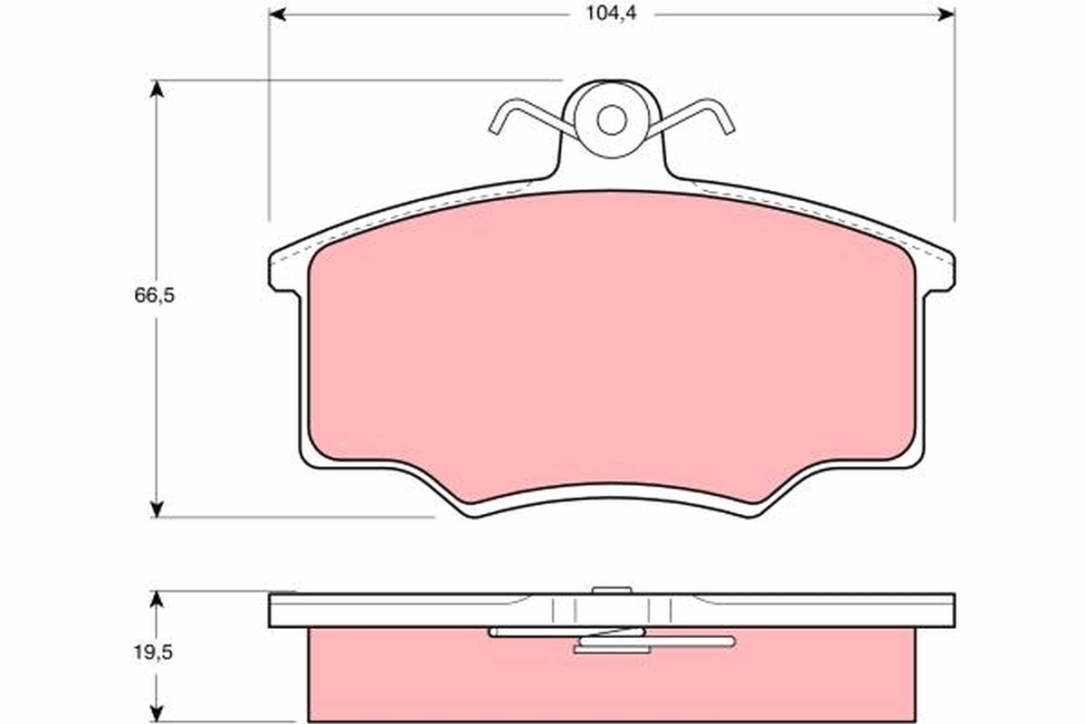 Set placute frana