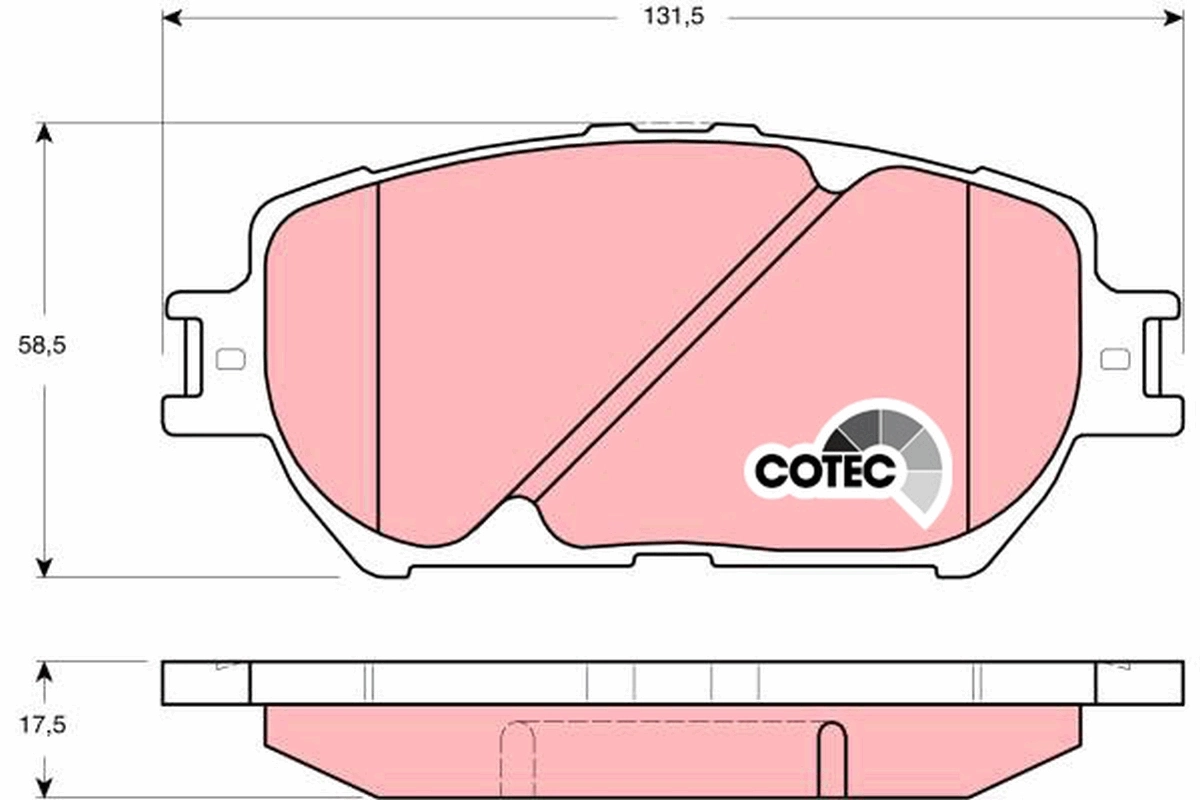 Set placute frana