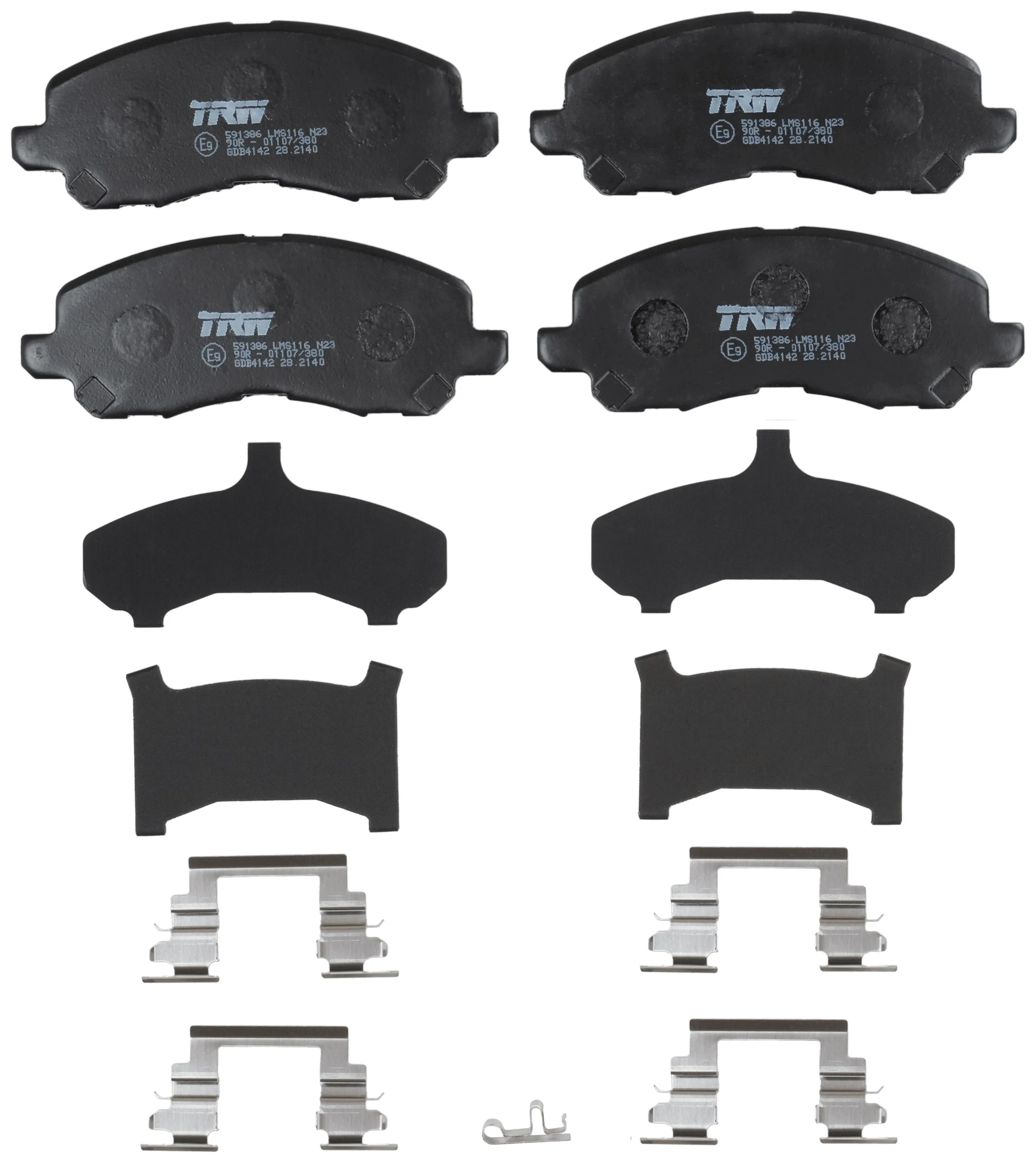Set placute frana
