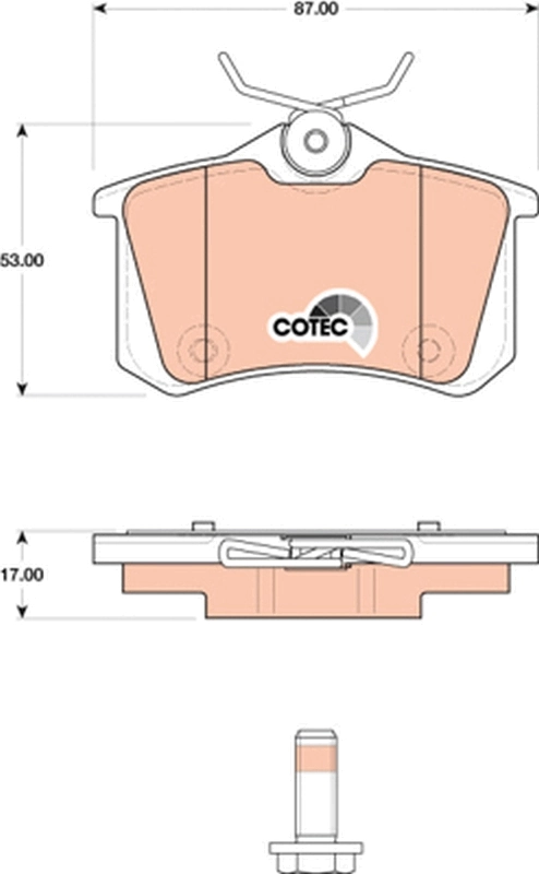 Set placute frana