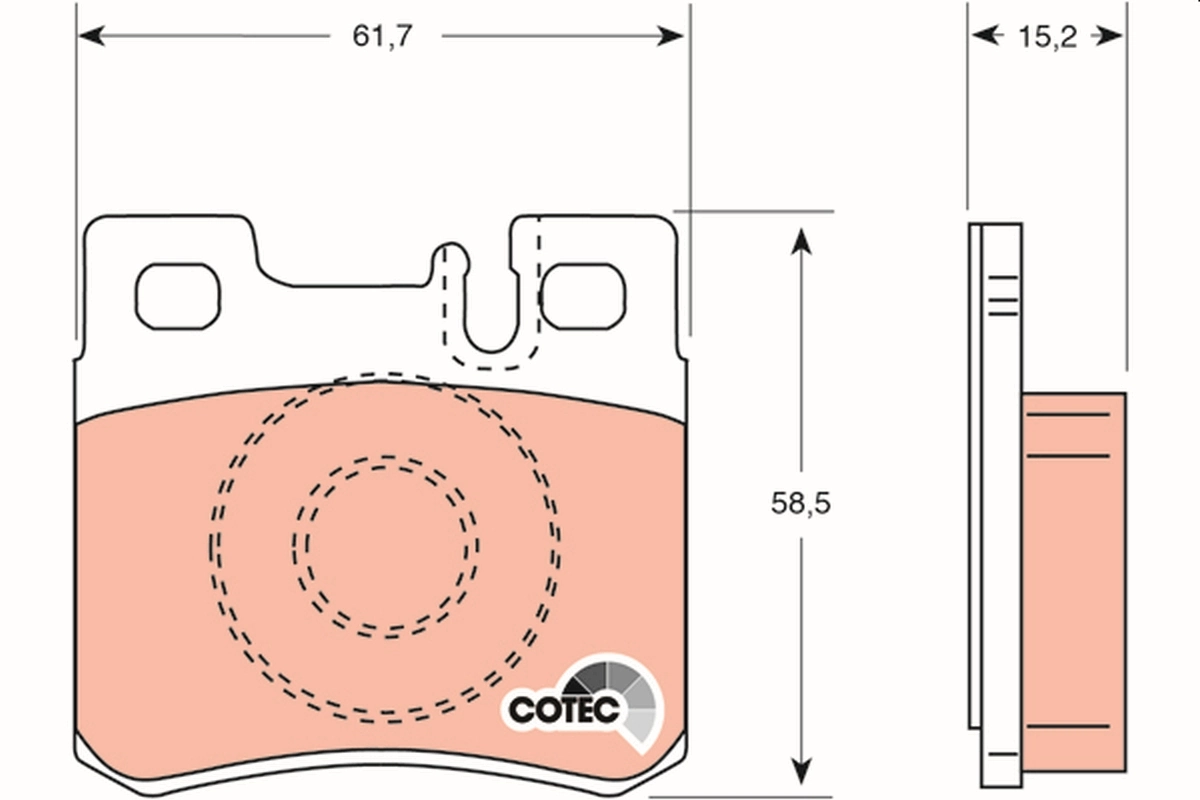 Set placute frana