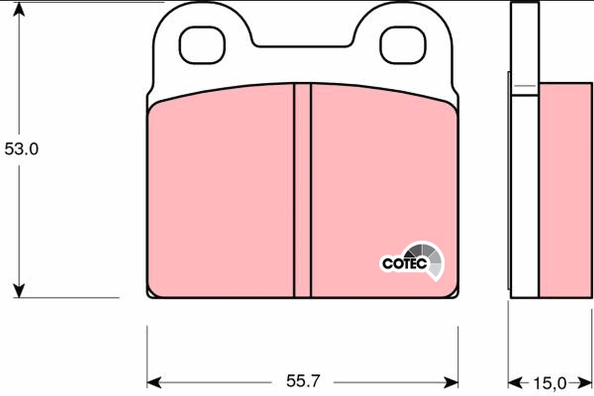 Set placute frana