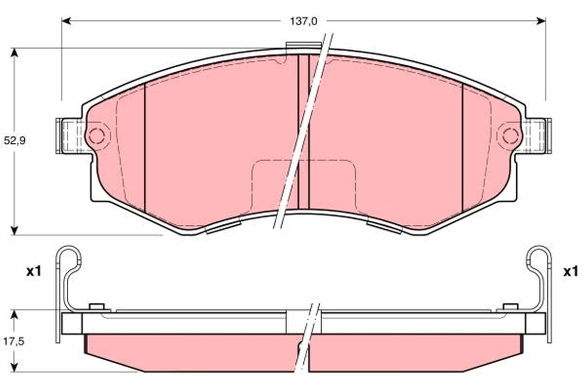 Set placute frana