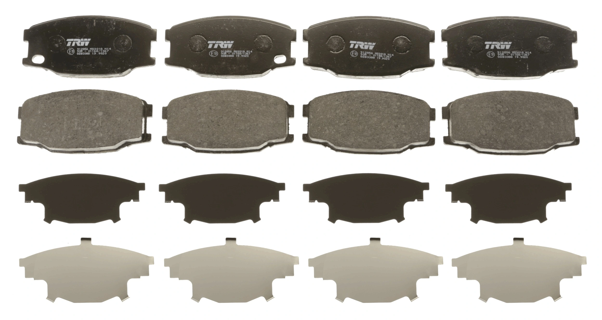 Set placute frana
