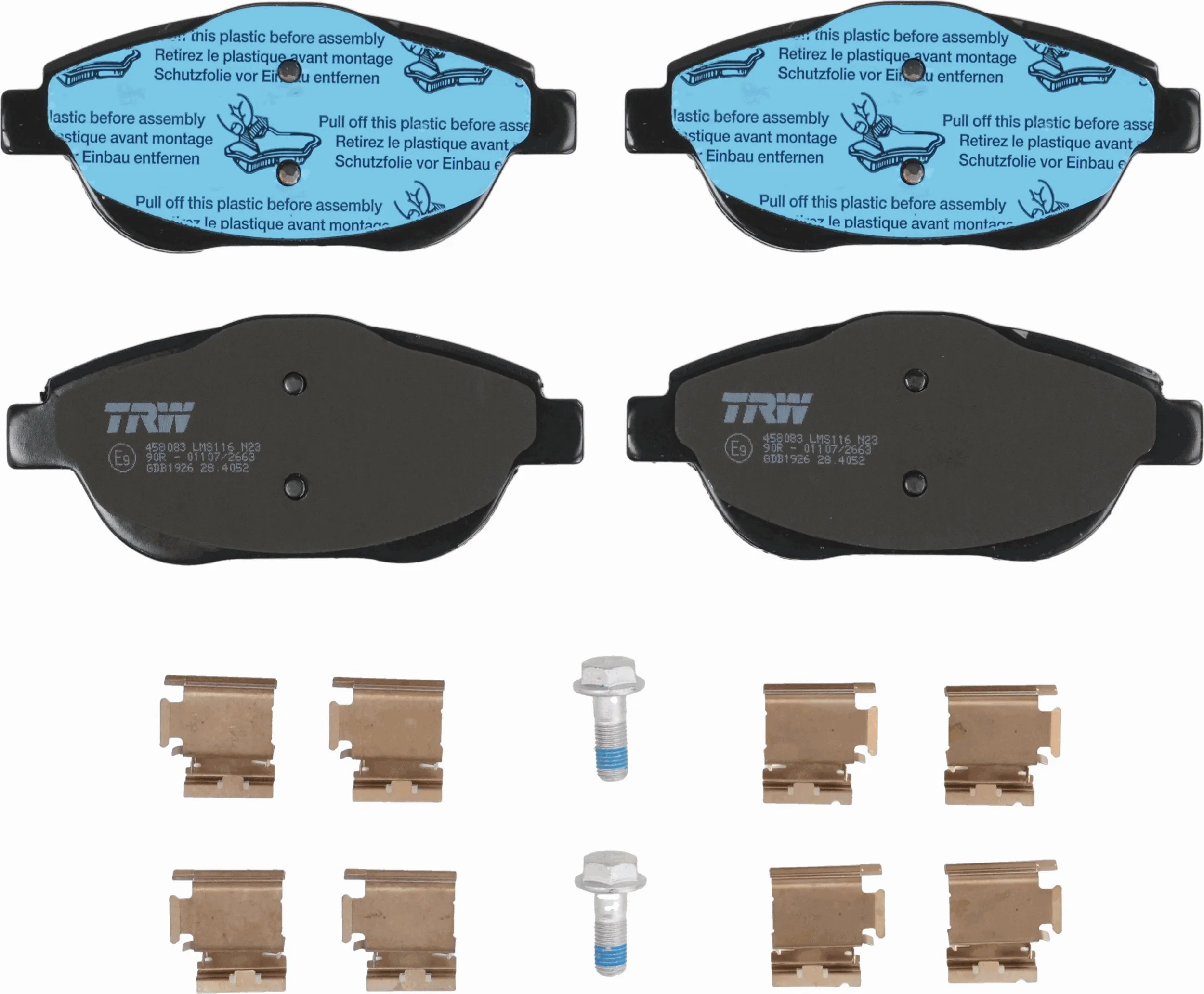 Set placute frana