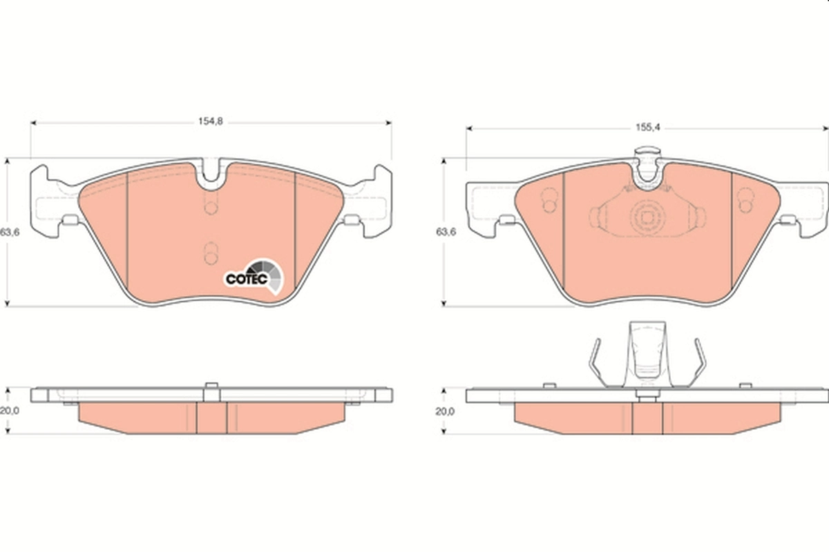 Set placute frana