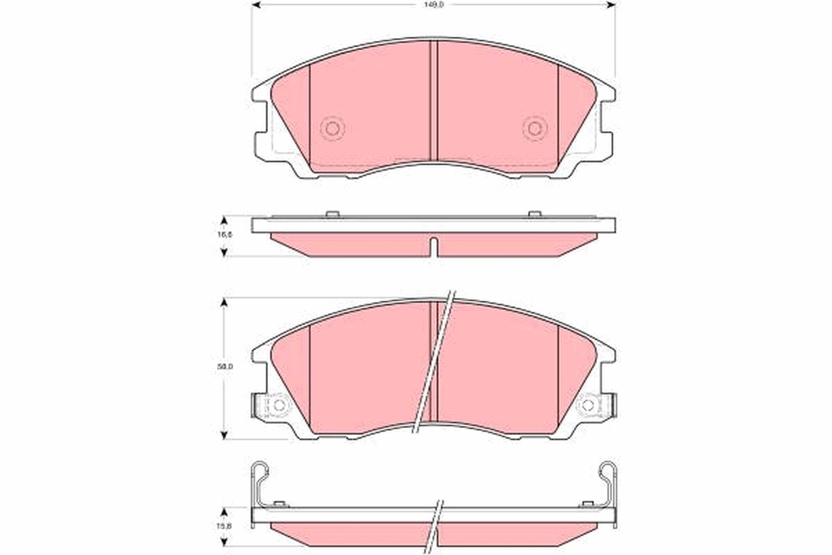 Set placute frana