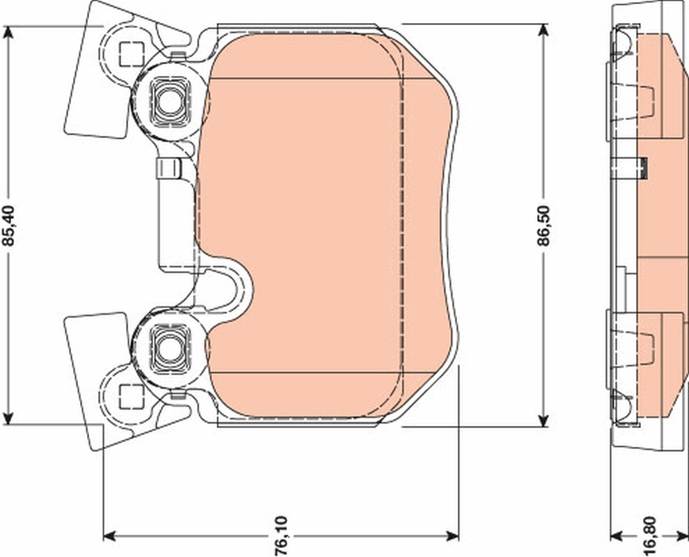 Set placute frana
