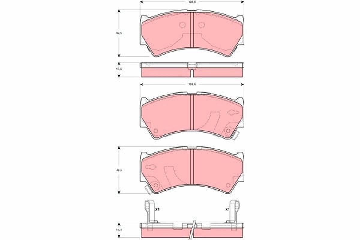 Set placute frana