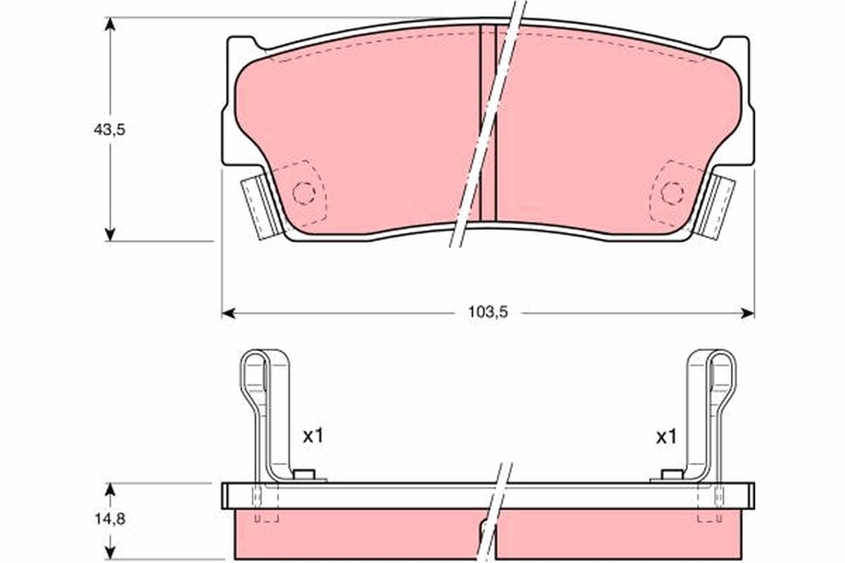 Set placute frana