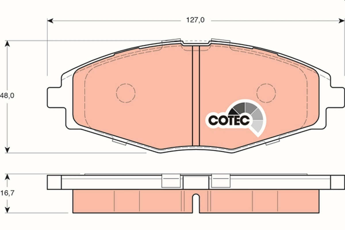 Set placute frana