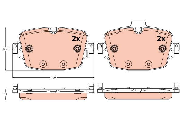 Set placute frana