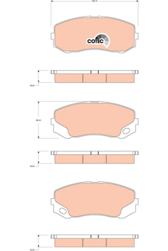 Set placute frana