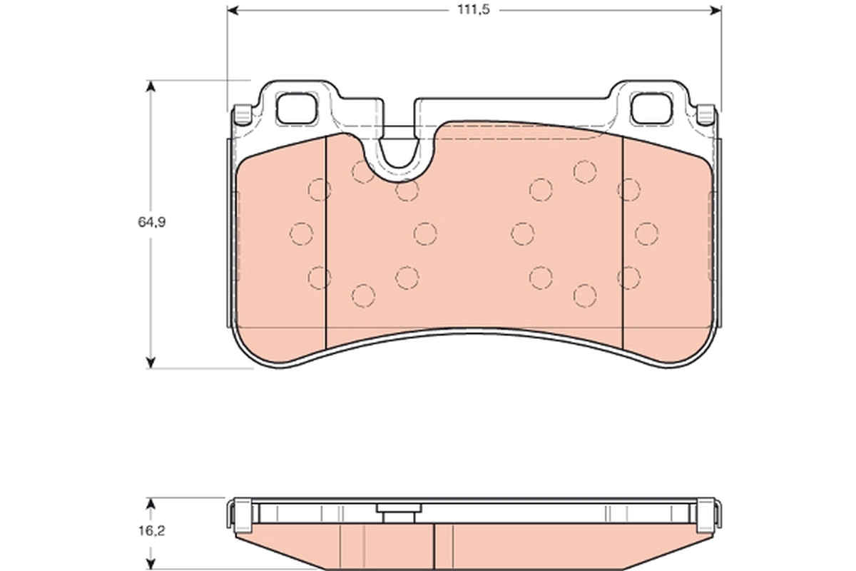 Set placute frana