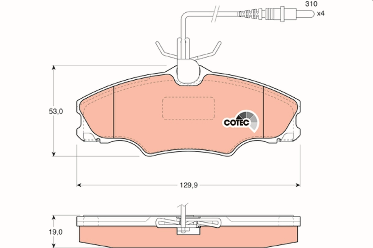 Set placute frana
