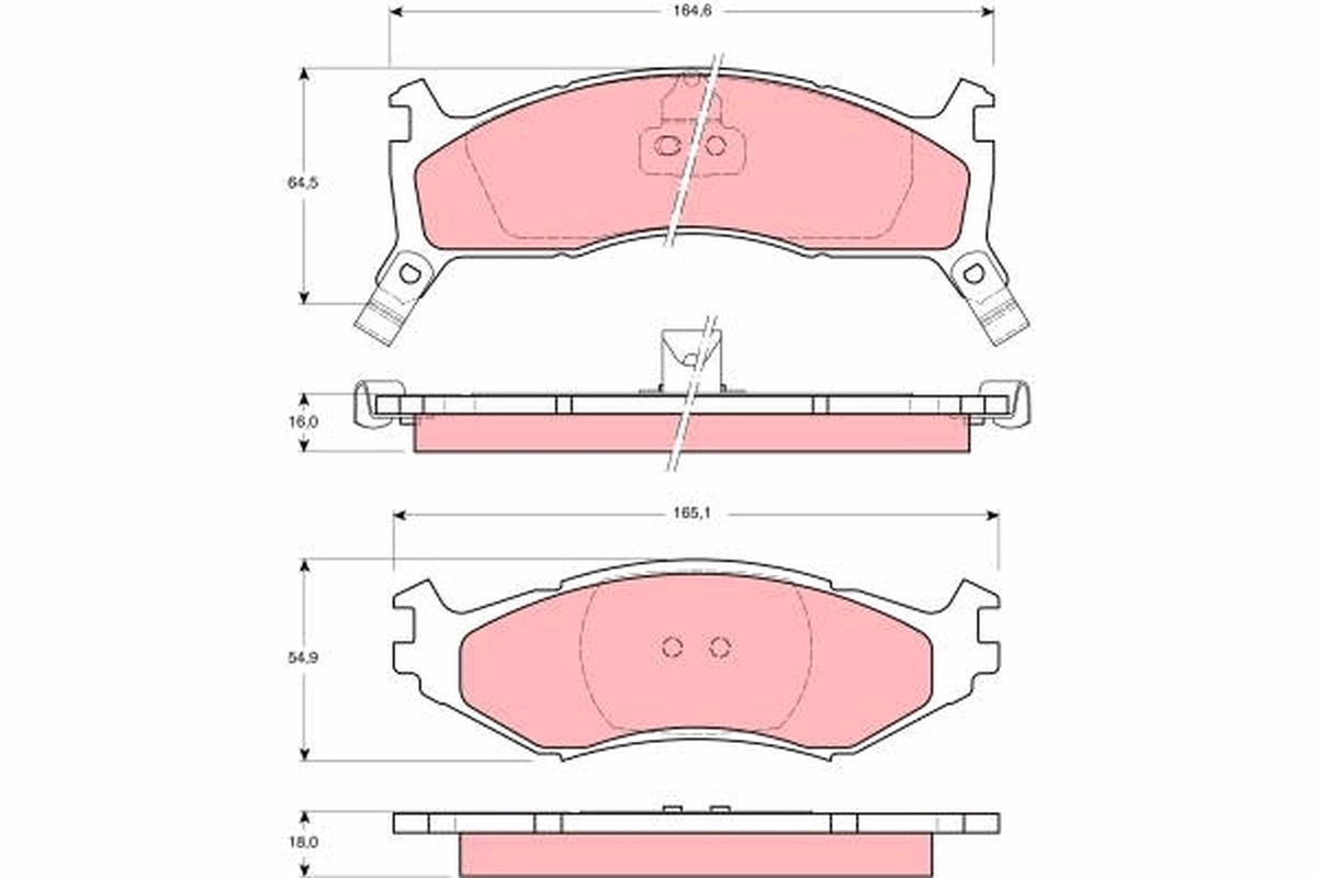 Set placute frana