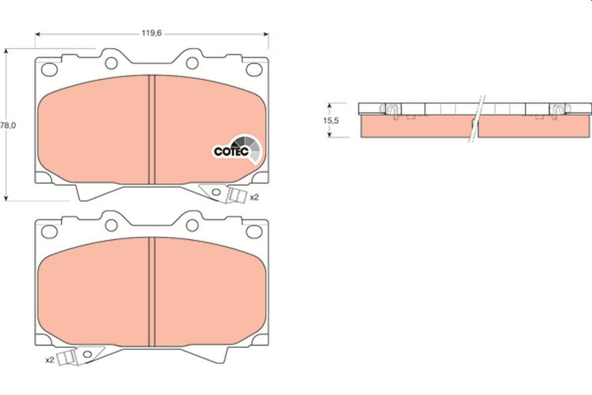 Set placute frana