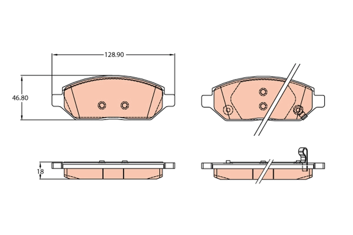 Set placute frana