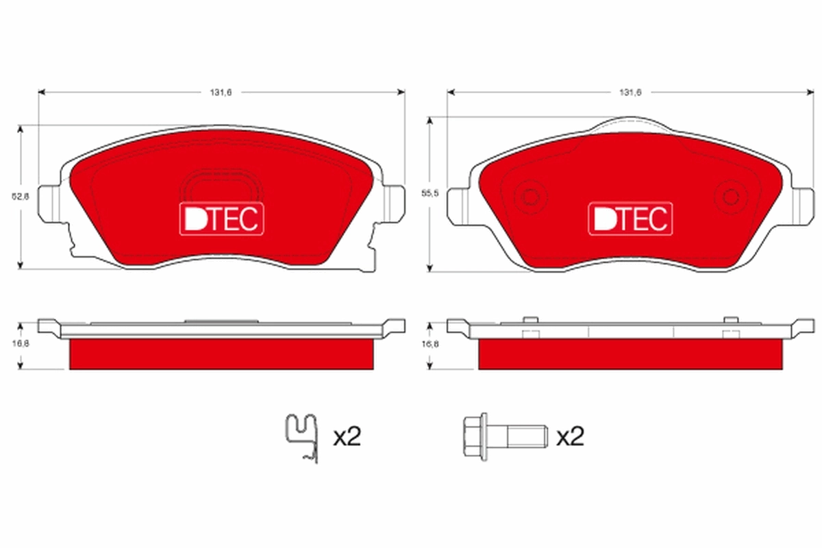 Set placute frana