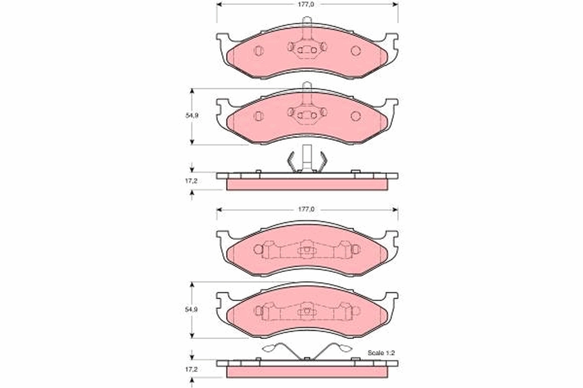 Set placute frana