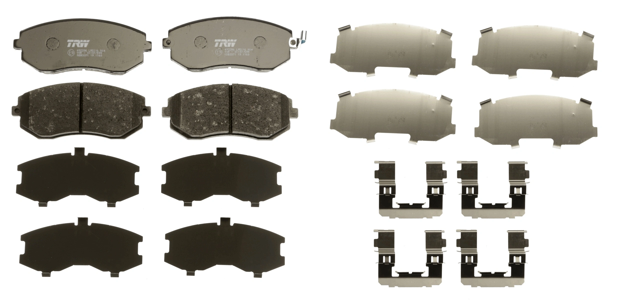 Set placute frana