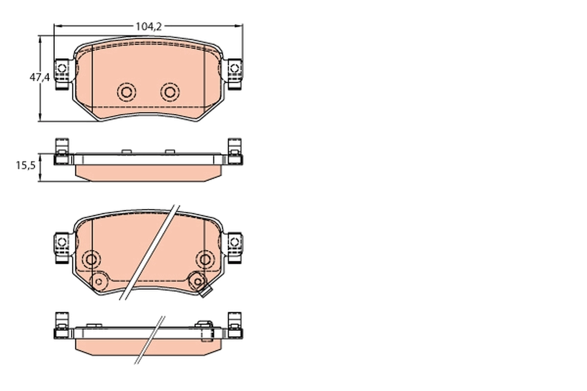 Set placute frana