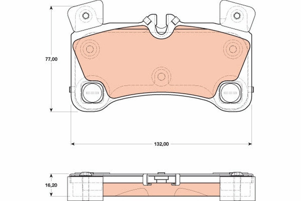 Set placute frana